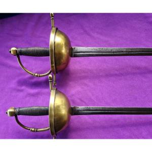 Exceptional Pair Of South American Colonial Dueling Rapiers Circa 1700