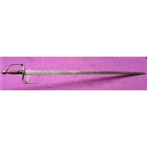 Strong Cavalry Sword, Dragoons, Swedish Or German Circa 1640