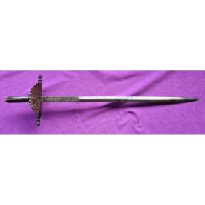 Large Shell Hunting Dagger "almarada" Spain 18th