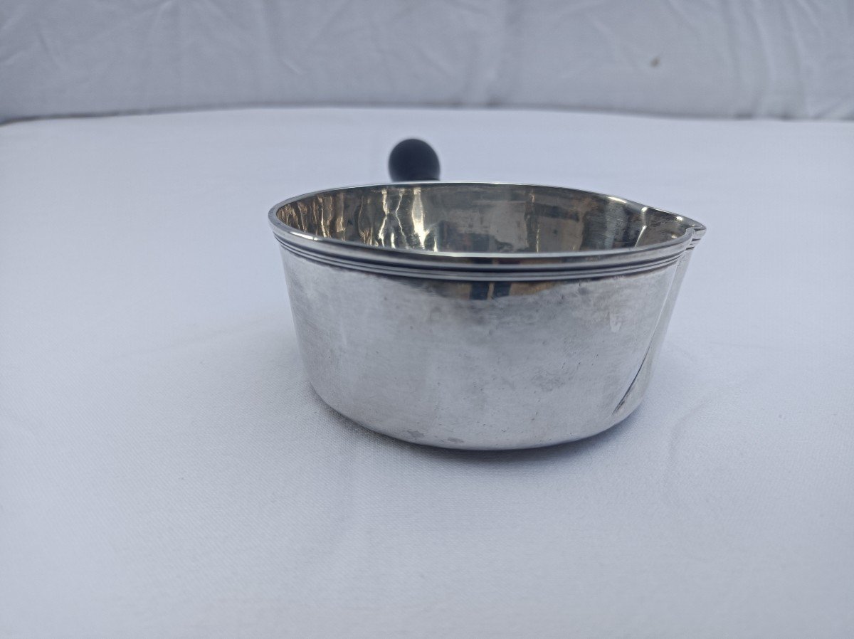 Casserole Argent Massif Poinçon Fermier Généraux 1783  Paris XVIII ème Siècle-photo-2