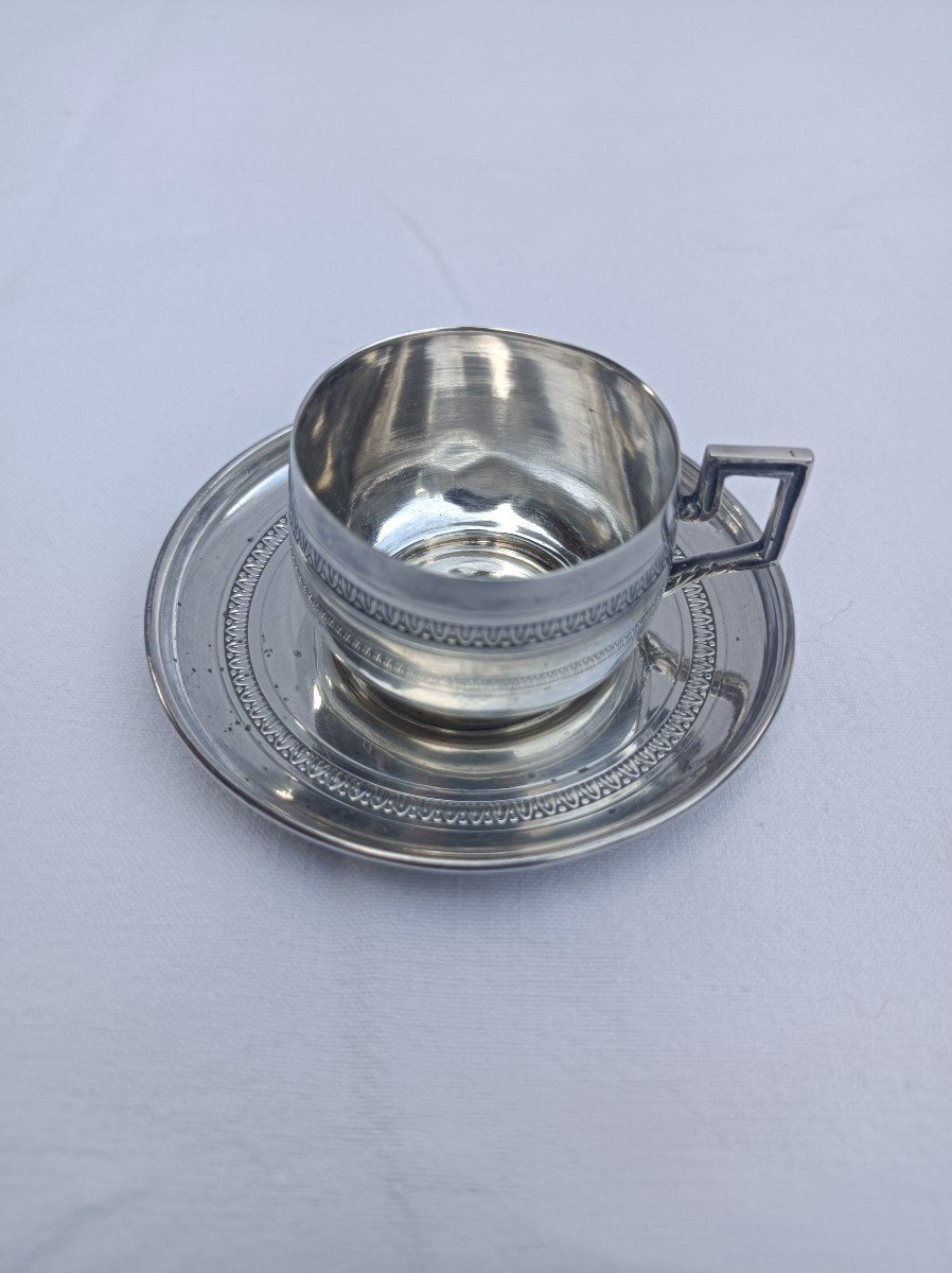 Small Cup In Sterling Silver Minerva Hallmark Goldsmith Charles Barrier Paris 1905
