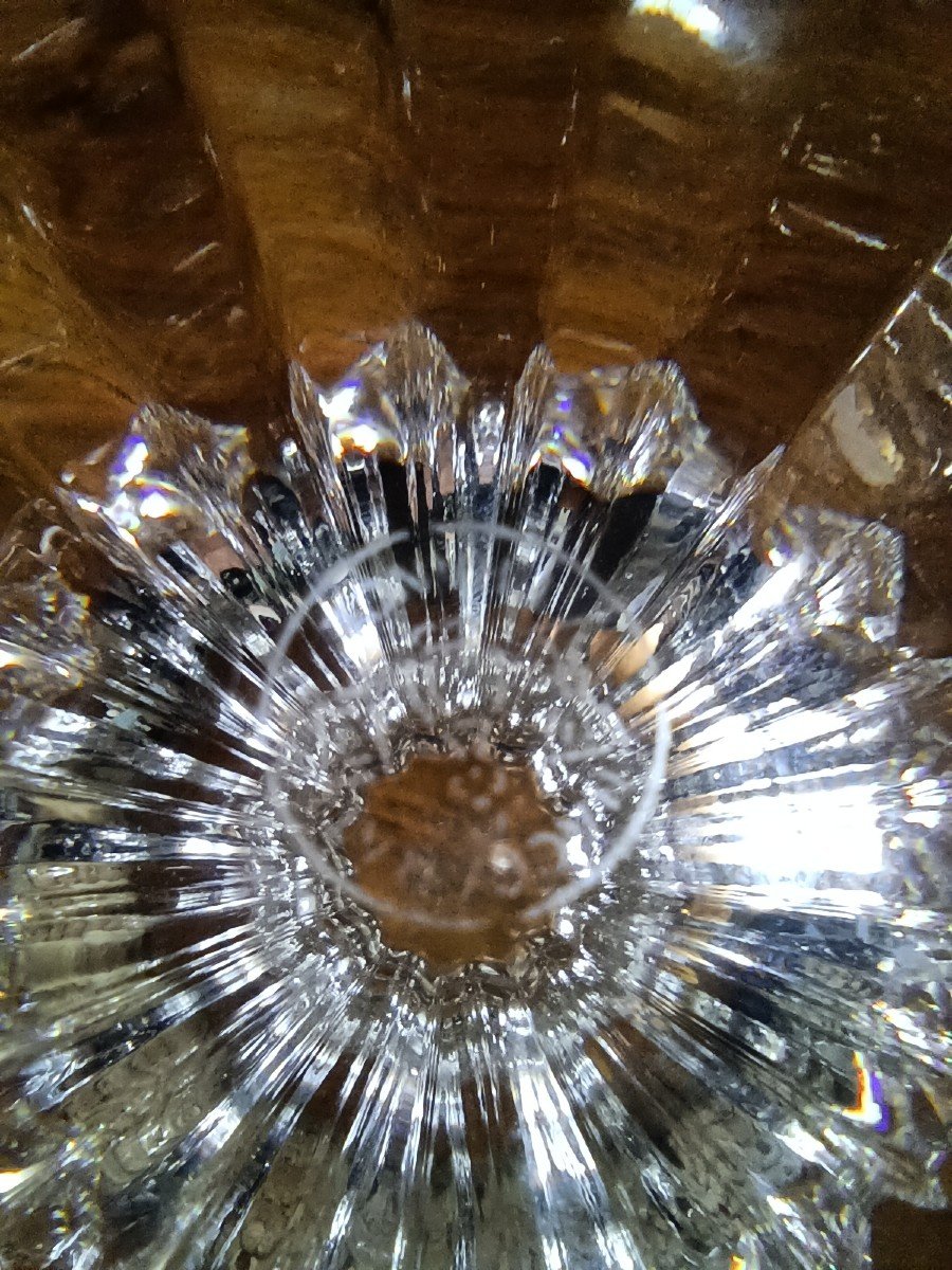 6 Verres A Eau Modèle Assas En Cristal De Baccarat 19,5 Cm Estampillé Sous Le Pied-photo-2