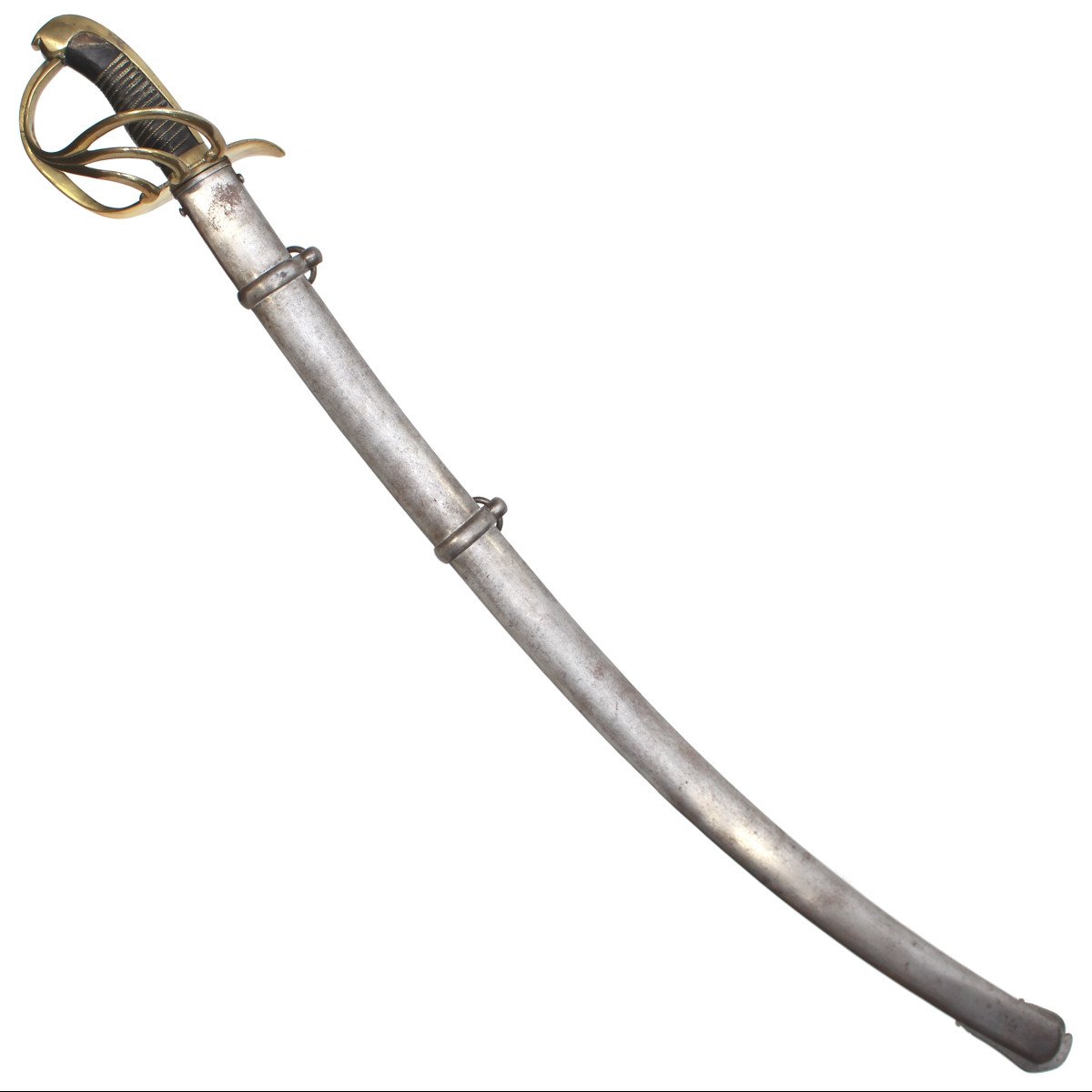 Sabre de troupe de cavalerie l&eacute;g&egrave;re mod&egrave;le 1815, modifi&eacute; 1832, Espagne, dat&eacute; 1839-photo-5