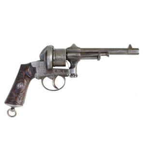 Revolver à broche à 6 coups, Mariette 9 mm, Belgique, vers 1862