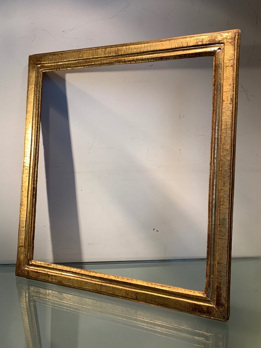 Small Gilded Wooden Frame, Late 18th Century-photo-2