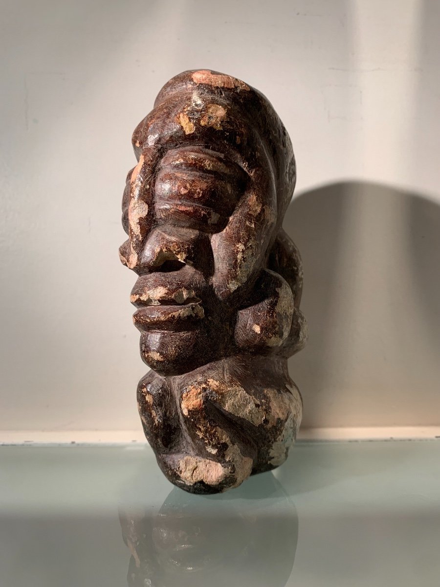 Kissi Nomoli Stone Statuette, Sierra Leone, 20th Century Or Earlier-photo-2