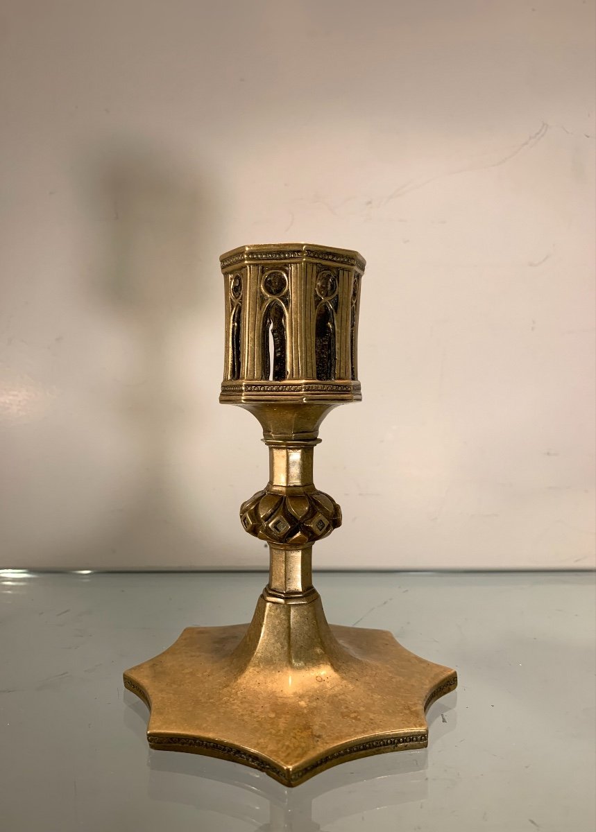 Monstrance Reliquaire En Bronze, Limoges?, Epoque XVIème