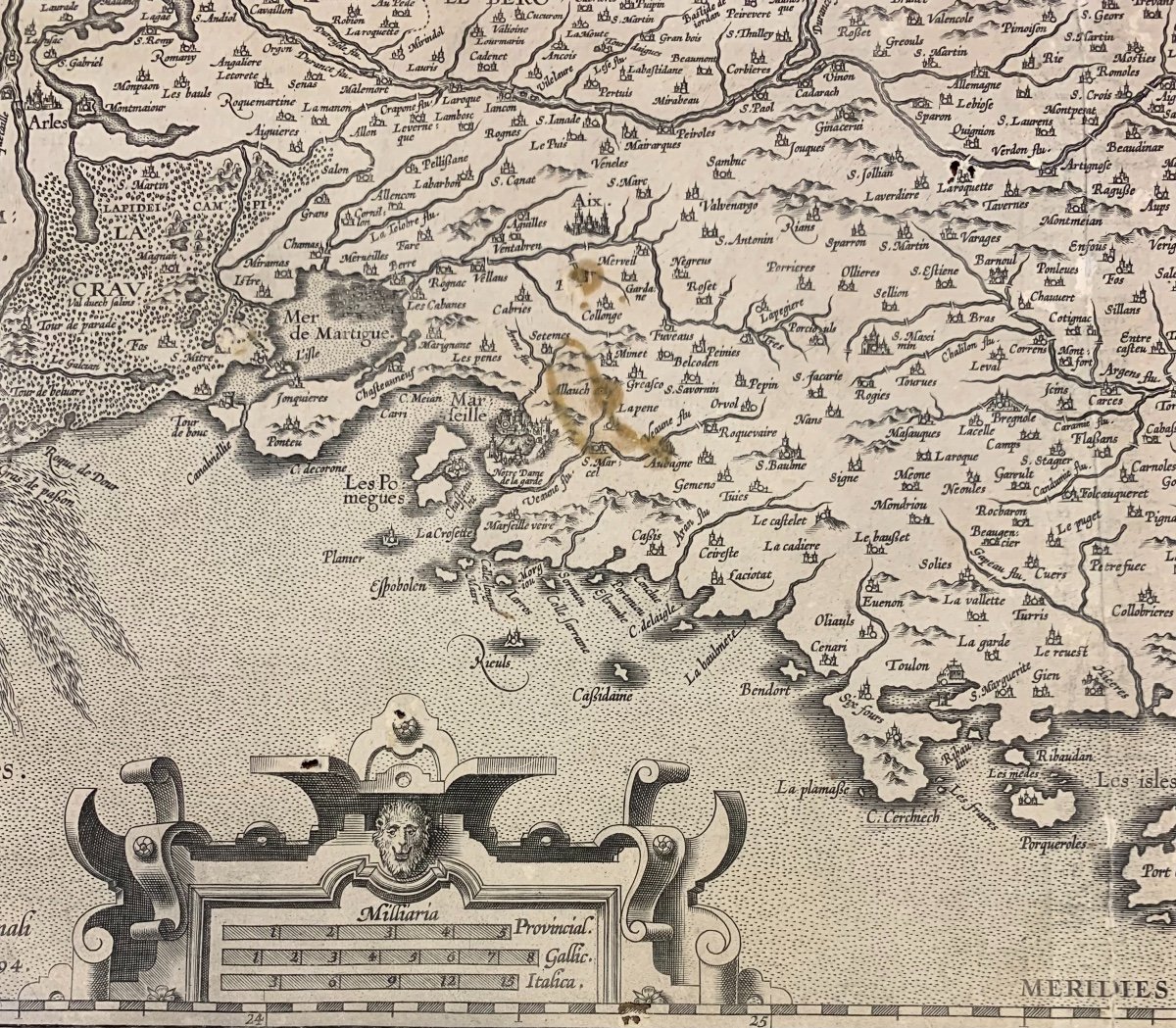 Carte De Provence Par Pierre-Jean De Bompar, Année 1594-photo-4