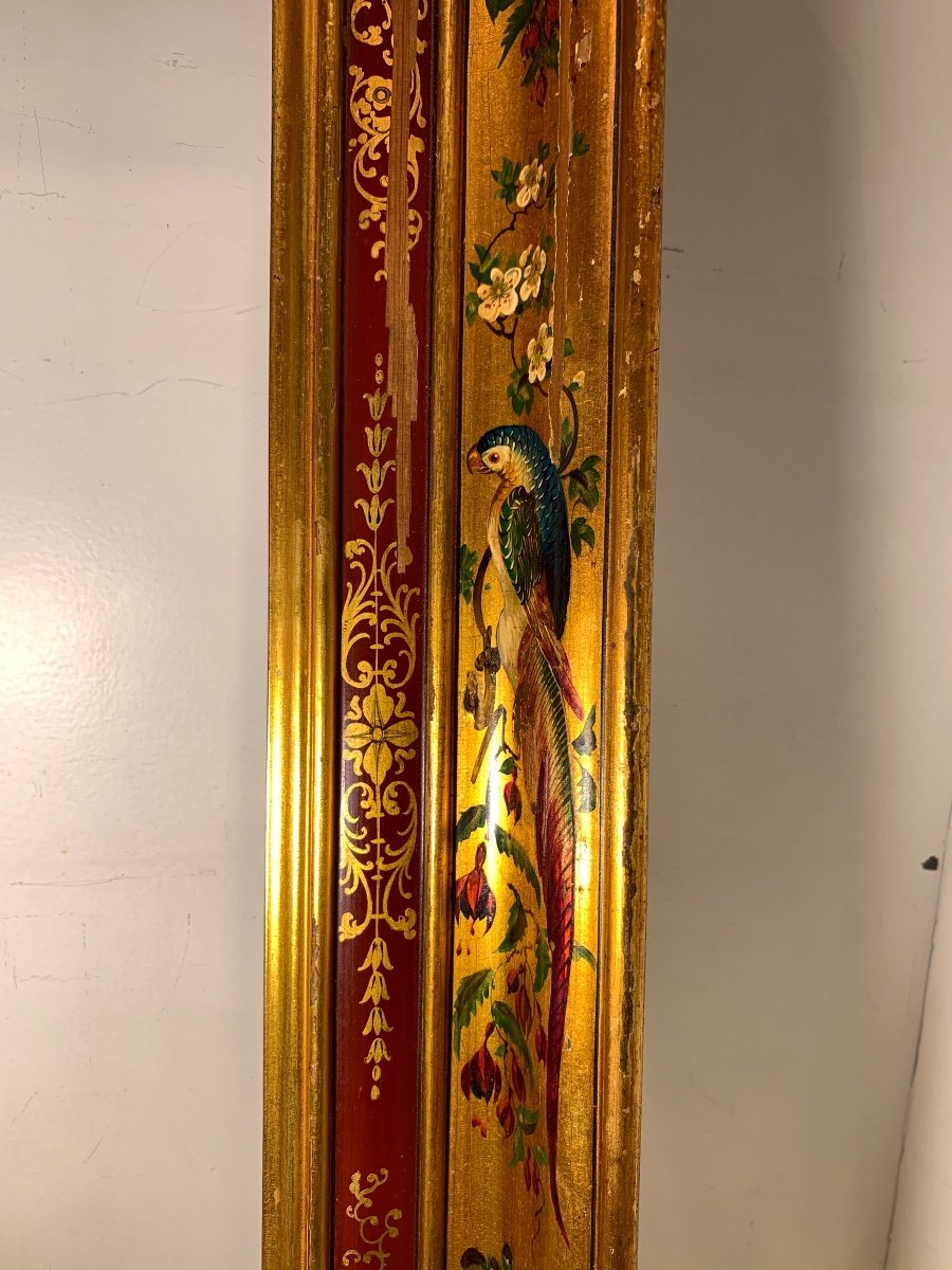 Gilded Wooden Frame With Animal And Floral Decor, Empire Period-photo-4