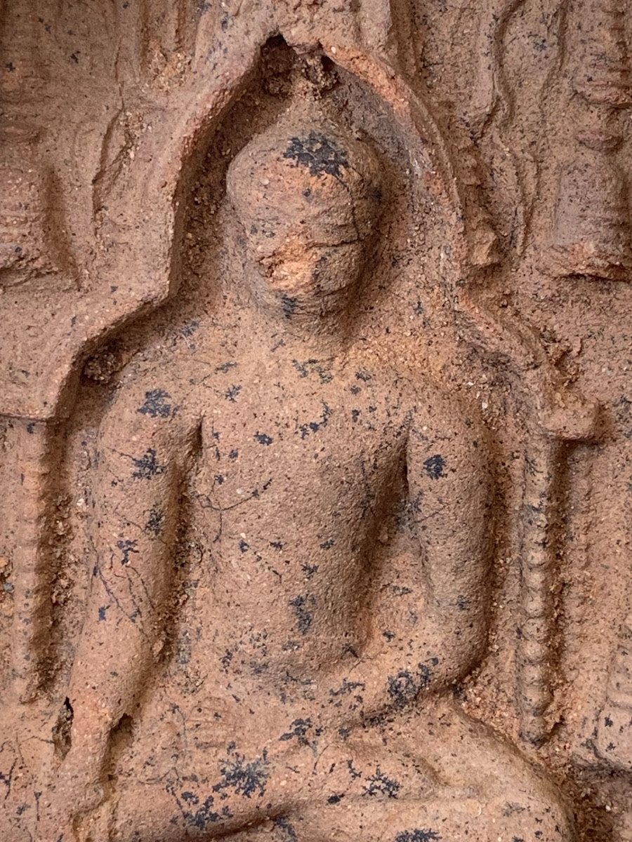 Votive Tablet Of The Buddha, Terracotta, Southeast Asia Or India, 10th/13th Century-photo-5