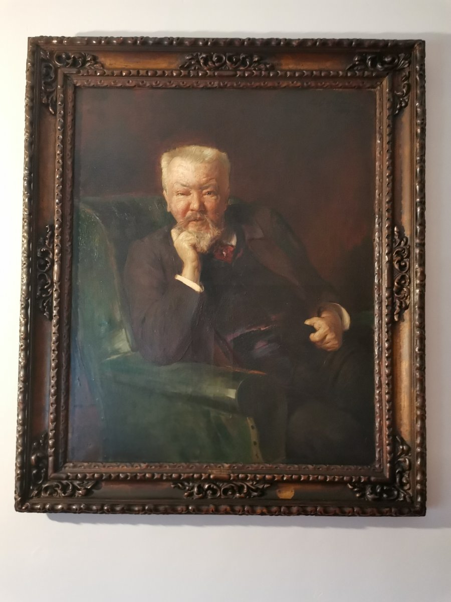 Portrait Of Man By Ernest Bordes Early Twentieth