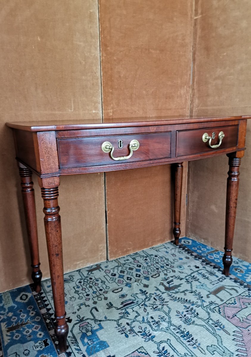 Small English Regency Console In Mahogany, Early Nineteenth Period-photo-3