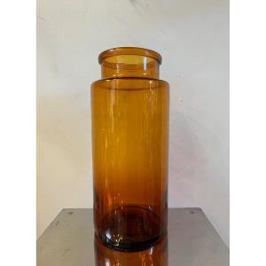 Orange Tinted Glass Jar, Late 18th/early 19th Century