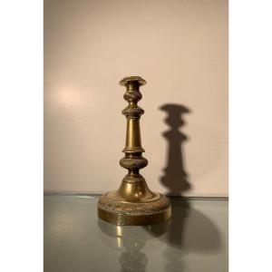 Bougeoir Miniature Pour Maison De Poupée, Bronze, Epoque Louis Philippe