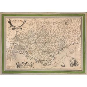 Carte De Provence Par Pierre-Jean De Bompar, Année 1594