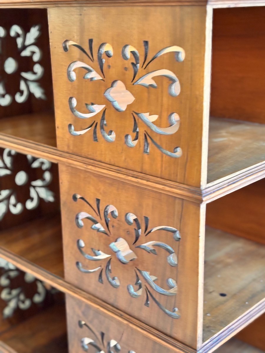 19th Century Walnut Revolving Bookcase -photo-3