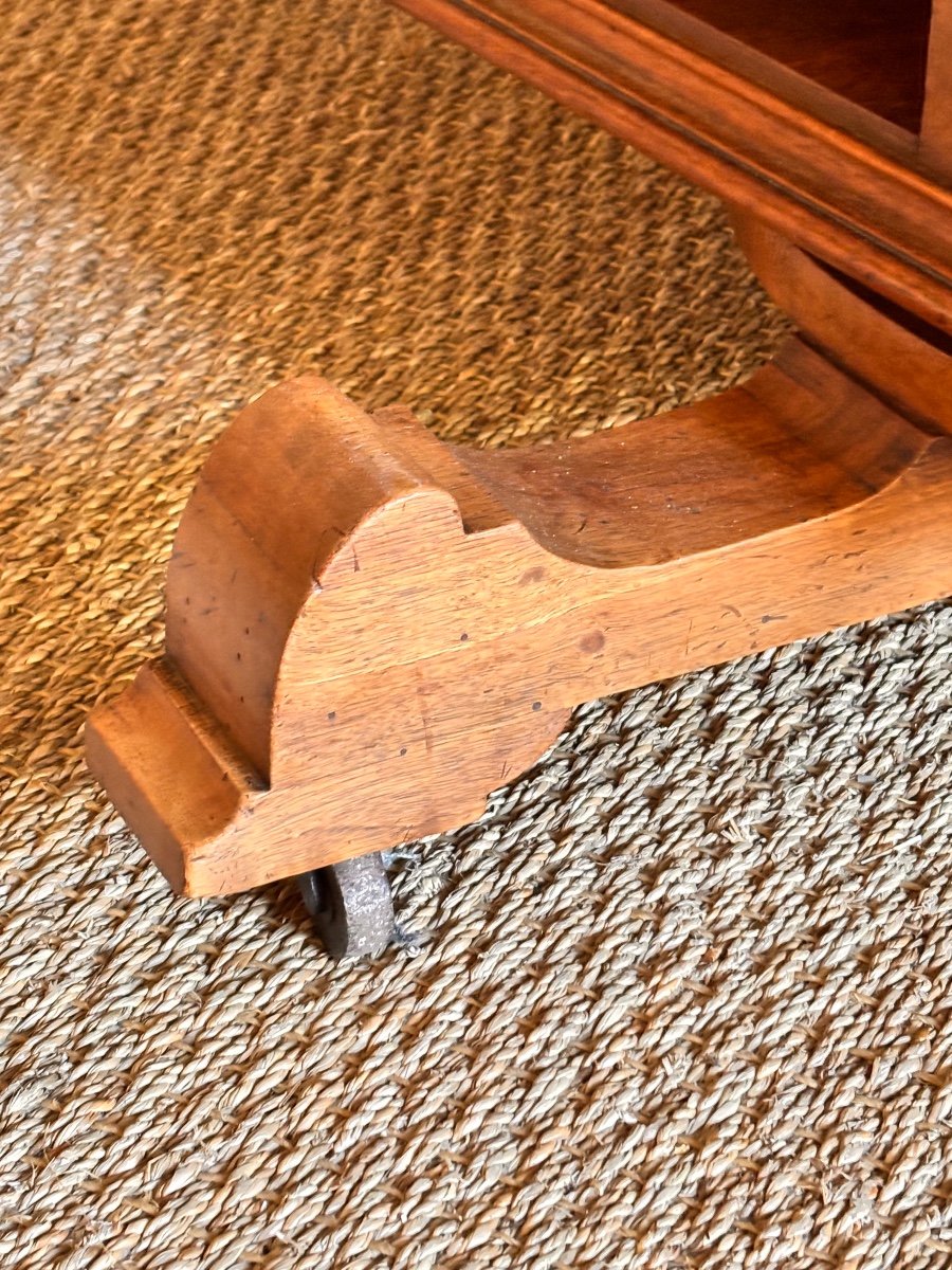 19th Century Walnut Revolving Bookcase -photo-4