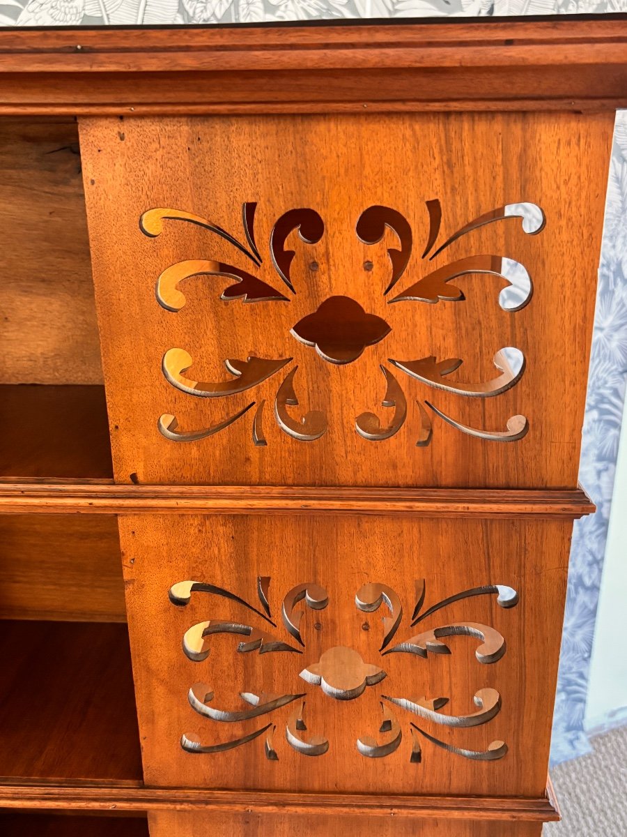 19th Century Walnut Revolving Bookcase -photo-2