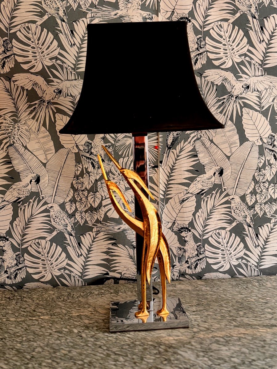 Lampe Bronze Par Lanciotto Galeotti 1970