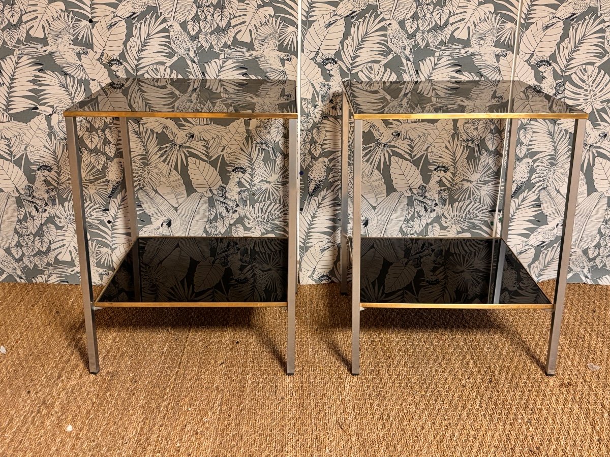 Pair Of 1960s Design Sofa End Tables Or Side Tables