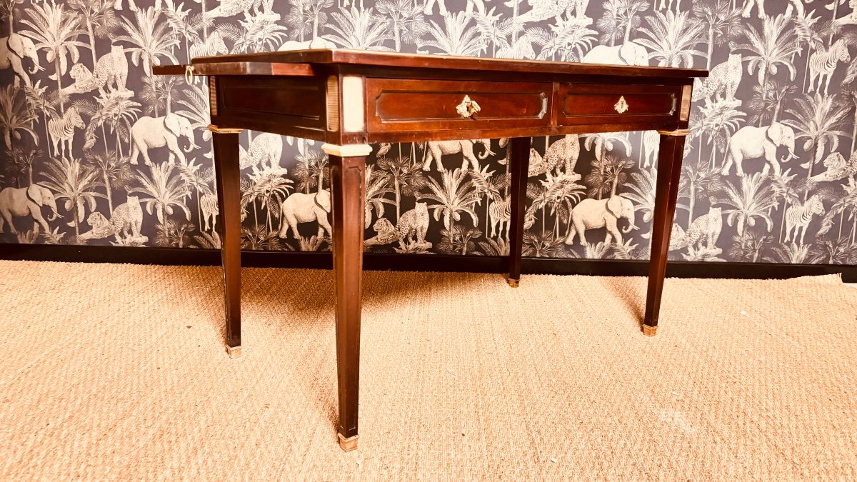 Louis XVI Mahogany Desk 1900