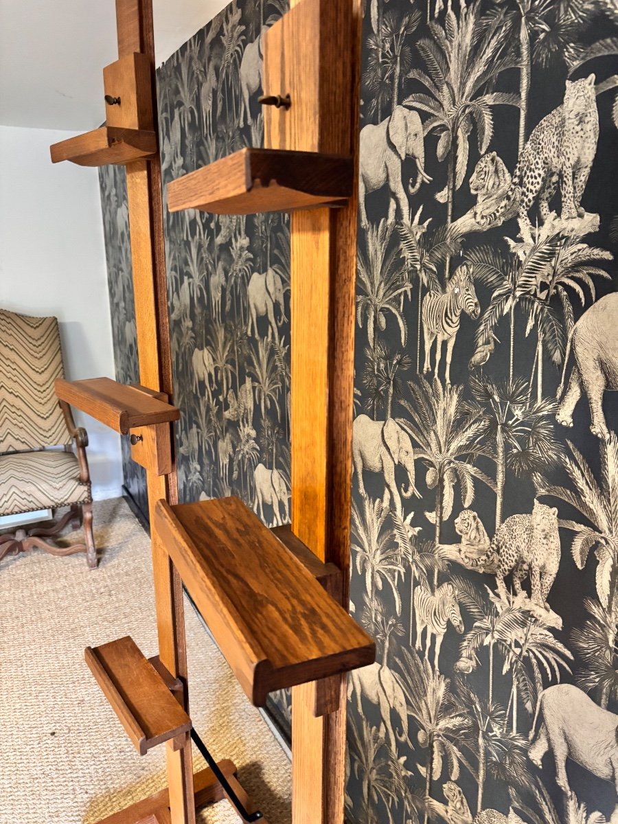 Pair Of Double Oak Easels 1940-photo-3