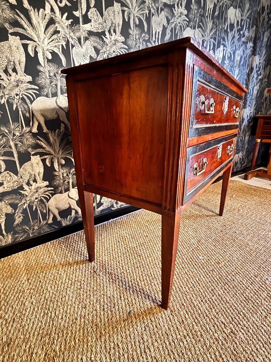 Louis XVI 18th Century Sauteuse Chest Of Drawers-photo-2