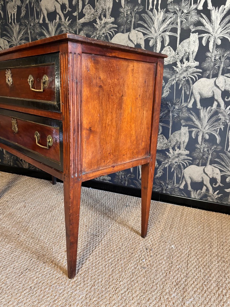 Louis XVI 18th Century Sauteuse Chest Of Drawers-photo-3