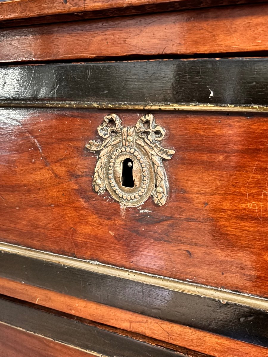 Louis XVI 18th Century Sauteuse Chest Of Drawers-photo-4