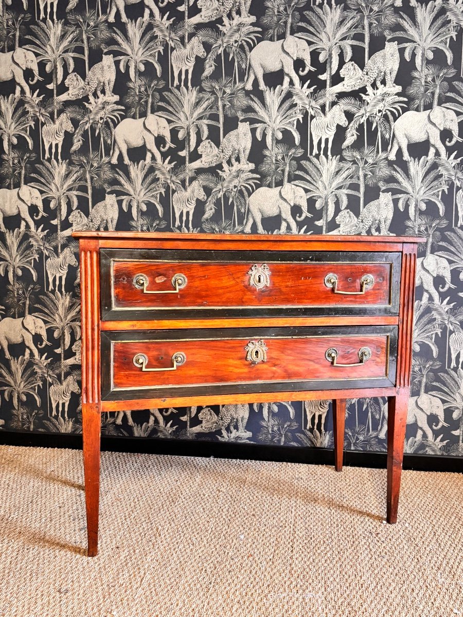 Louis XVI 18th Century Sauteuse Chest Of Drawers-photo-4