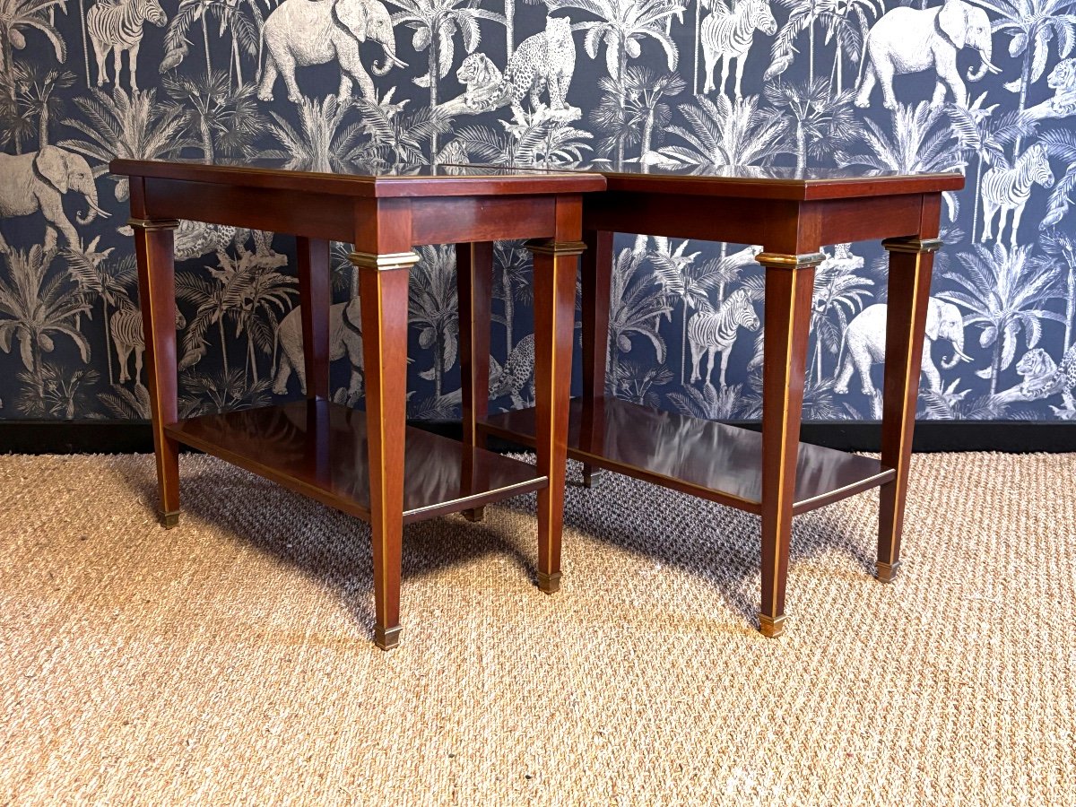 Pair Of Louis XVI Style End Tables By Hirsch