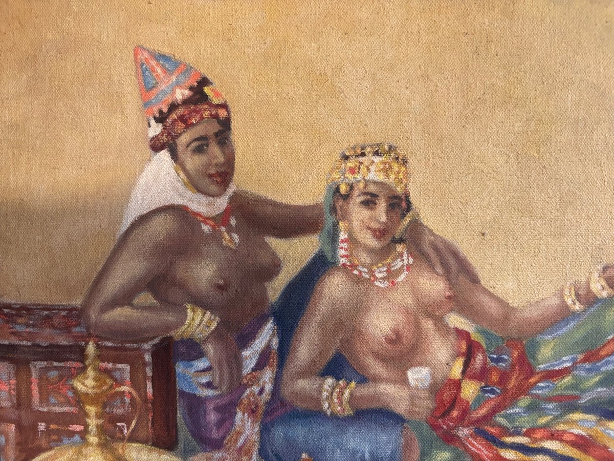 Orientalist Painting, Early 20th Century -photo-2