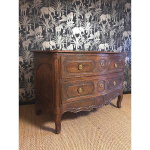 Curved Chest Of Drawers From Nîmes, 18th Century 