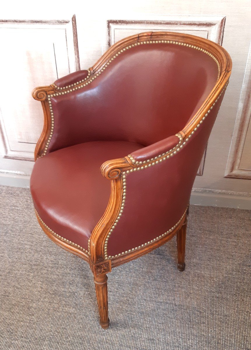 fauteuil de bureau, estampillé Nadal l'Ainé, d'époque Louis XVI