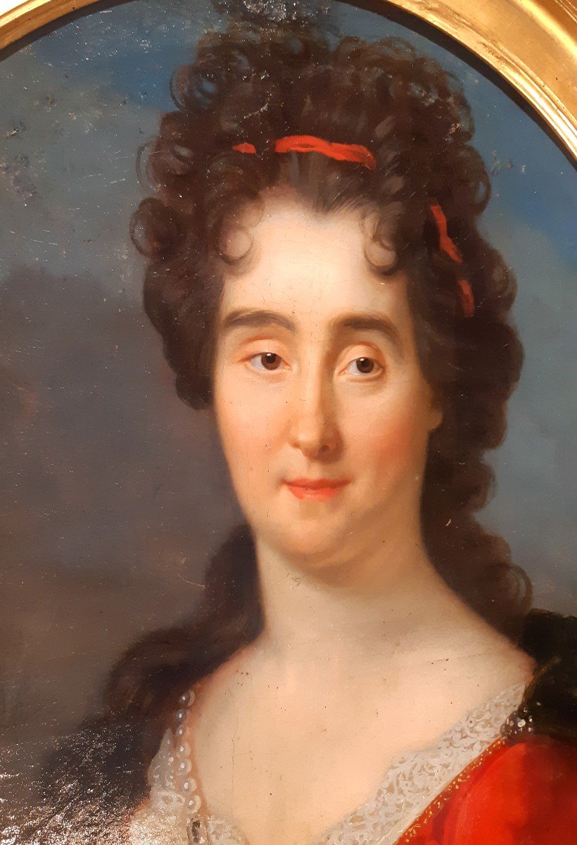 Portrait de la comtesse de Blangy,   première moitié du XVIIIème siècle.-photo-2