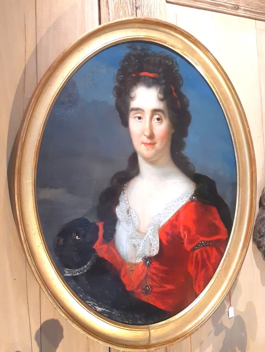 Portrait de la comtesse de Blangy,   première moitié du XVIIIème siècle.