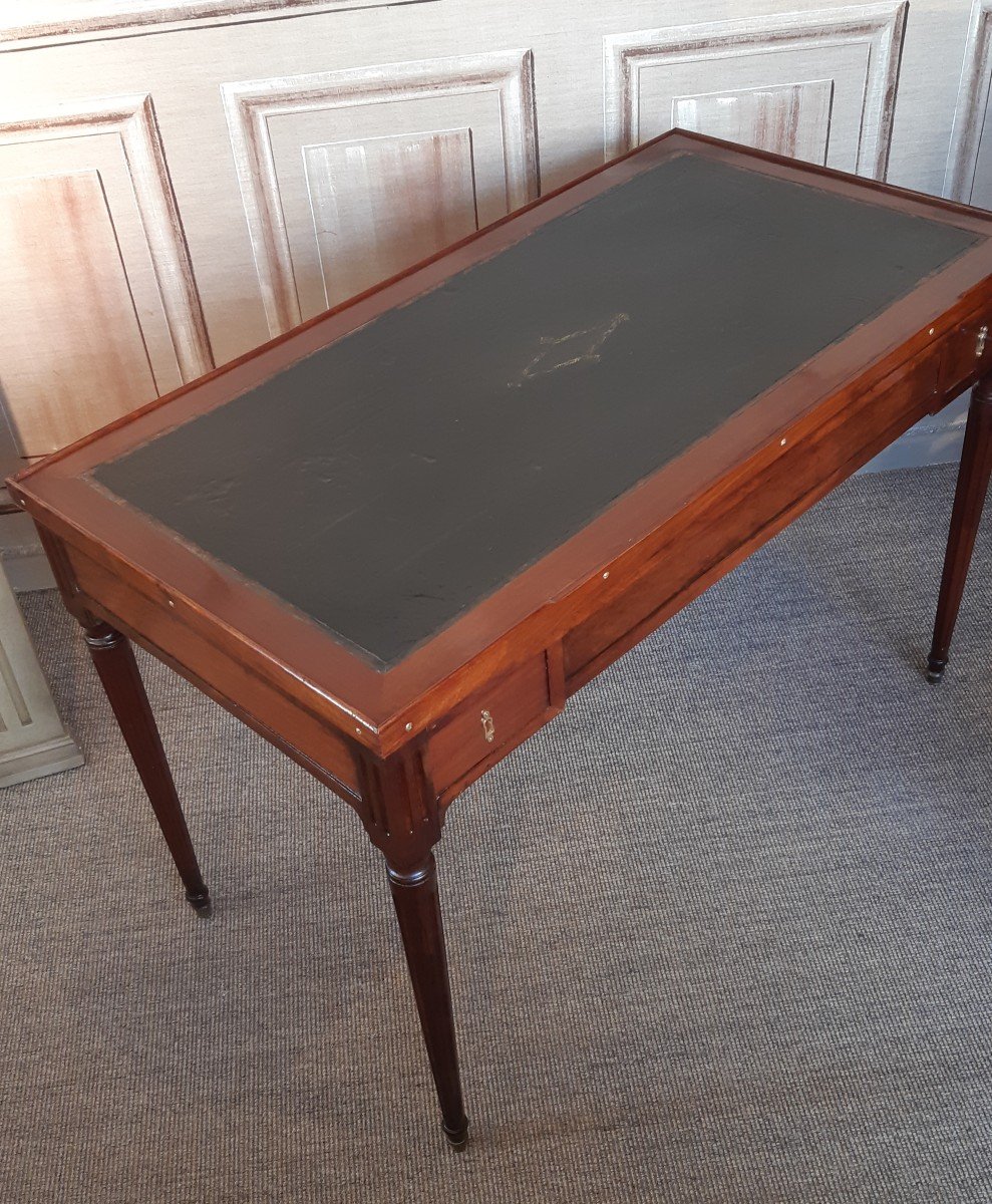 Louis XVI Period Mahogany Backgammon Table-photo-3