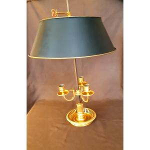 lampe bouillotte en bronze doré d'époque Louis XVI