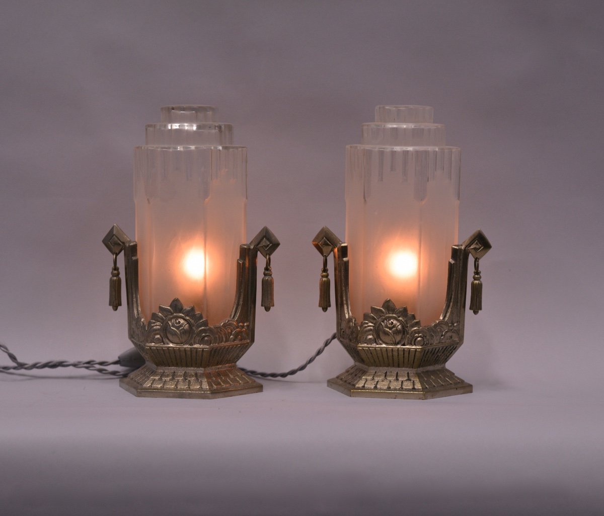 Pair Of Lamp Gilles Paris