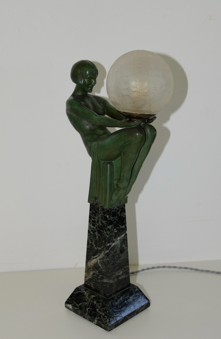 Sculpture Lumineuse Par Max Le Verrier (vers 1930)-photo-2