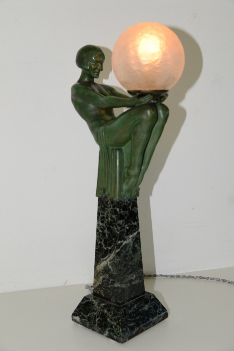 Sculpture Lumineuse Par Max Le Verrier (vers 1930)-photo-1