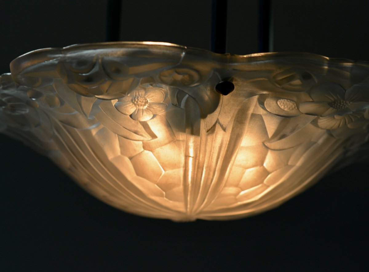 Art Deco Lampe Degue-photo-3