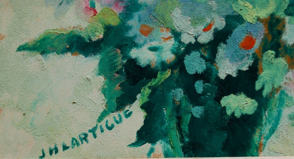 Oil On Cardboard By Jacques Henri Lartigue-photo-3