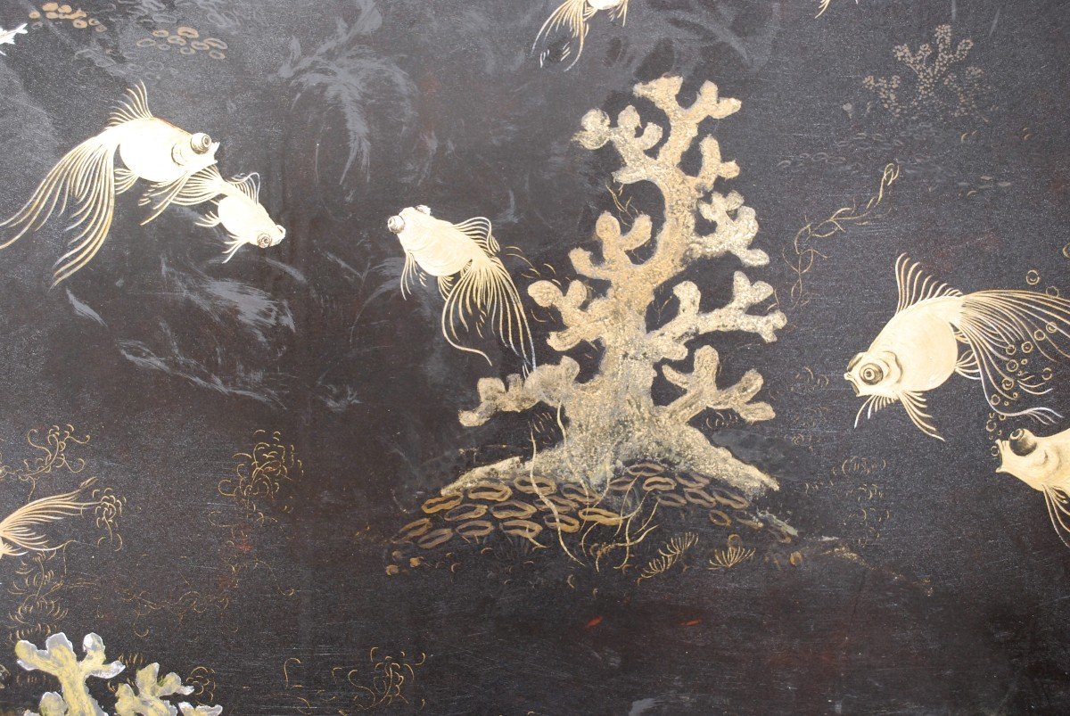 Fish And Corals Vietnamese Lacquer By Nguyen Phuoc-photo-1