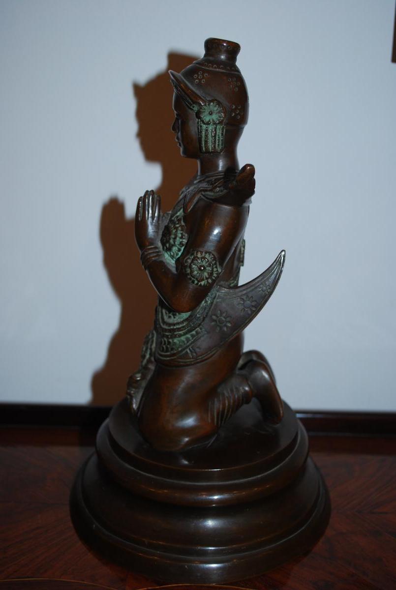 Danseuse Bronze Indochine-photo-4