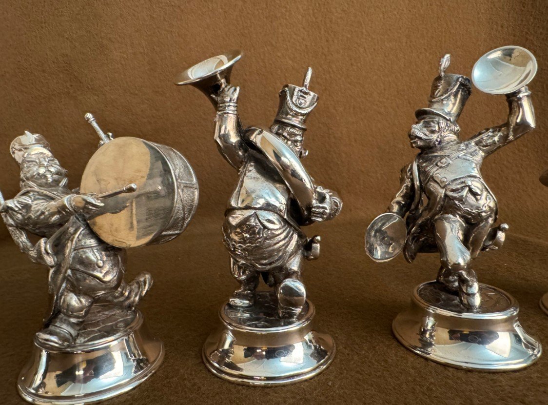 Silver Figurines 5 Pieces-photo-2