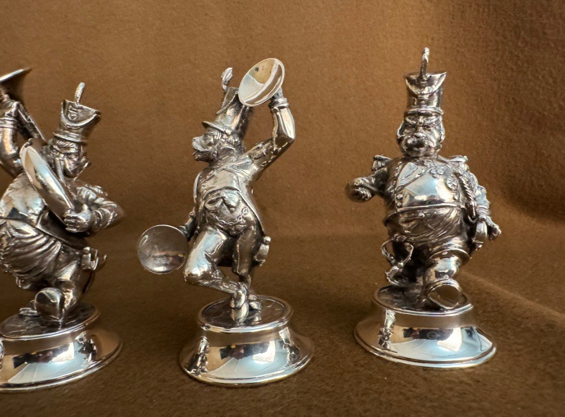 Silver Figurines 5 Pieces-photo-3