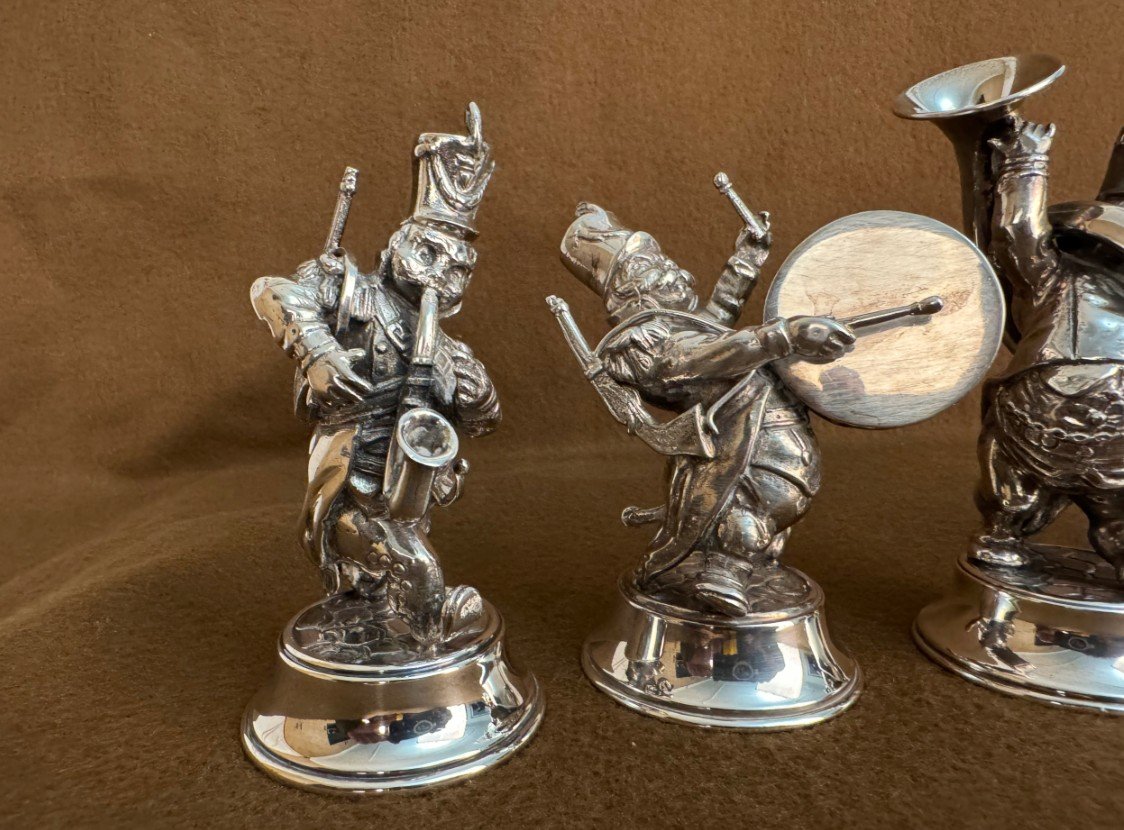 Silver Figurines 5 Pieces-photo-3