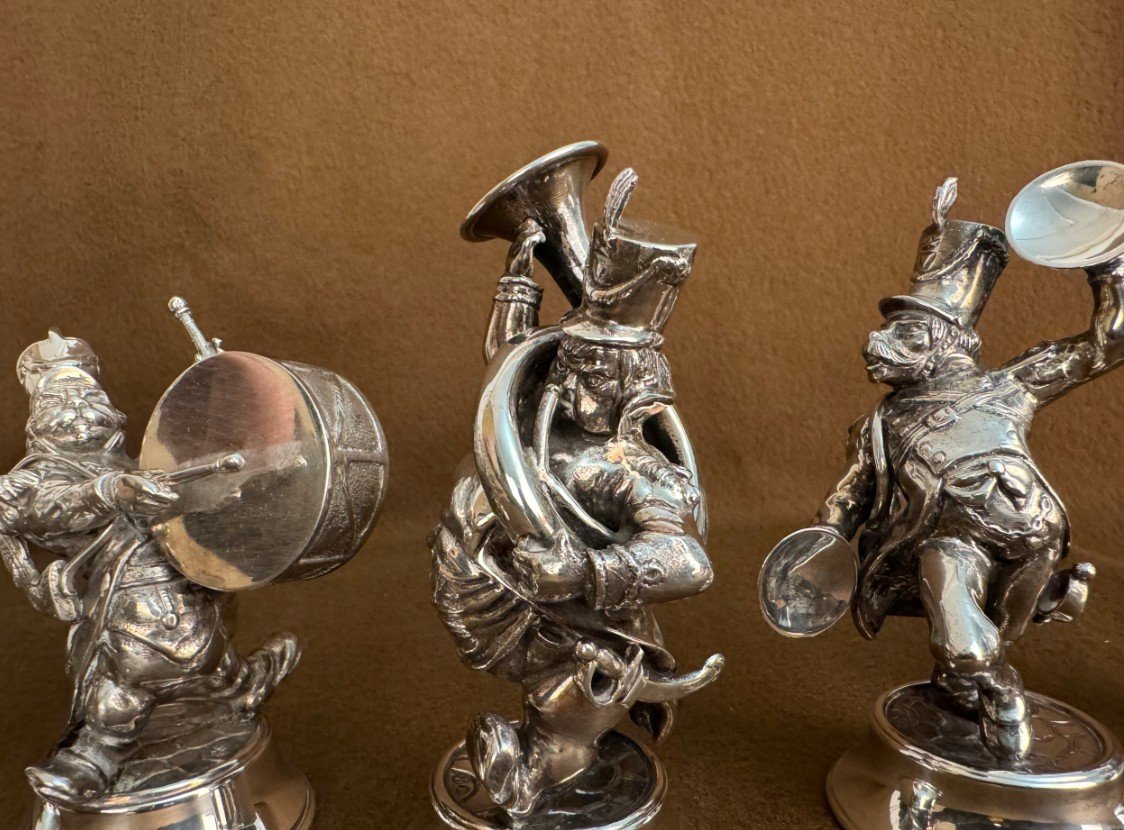 Silver Figurines 5 Pieces-photo-4