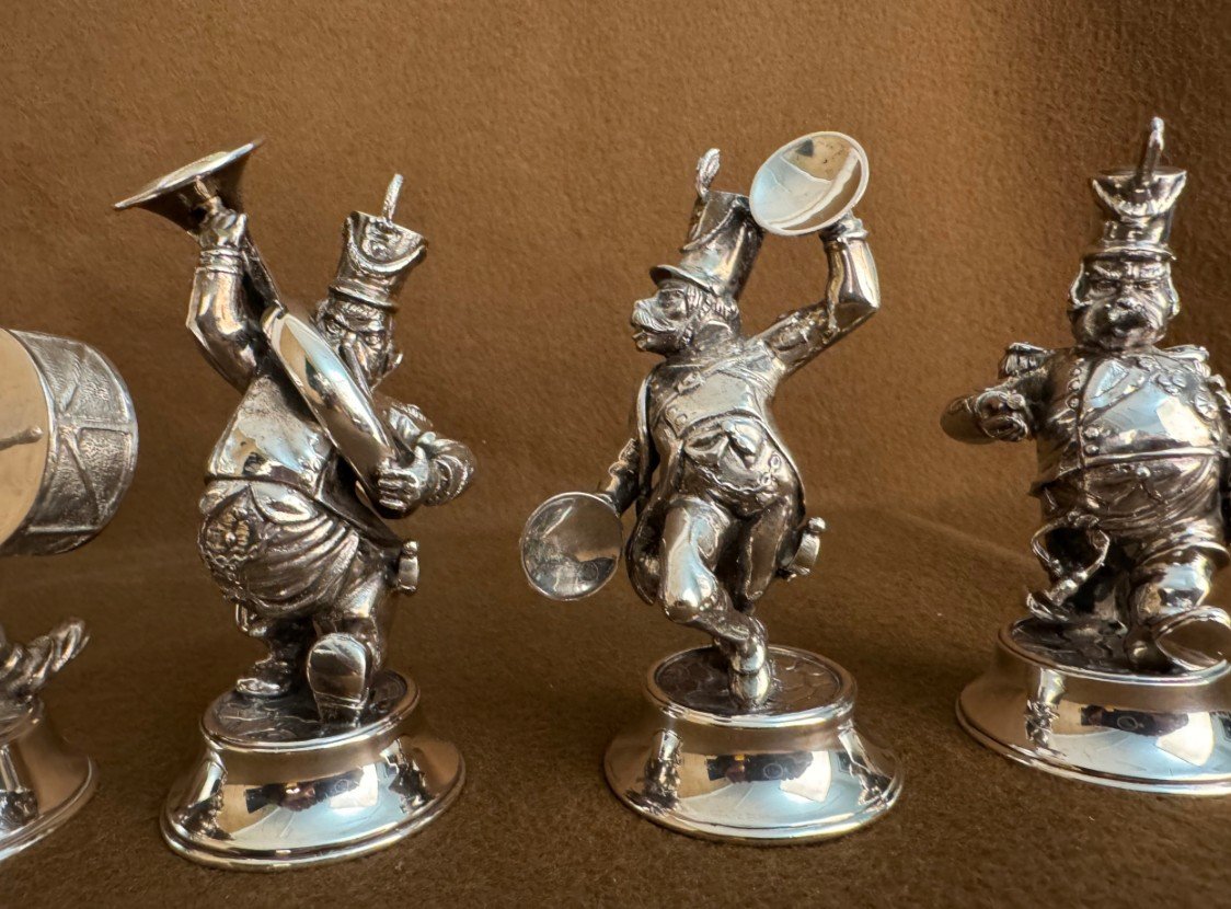 Silver Figurines 5 Pieces-photo-6